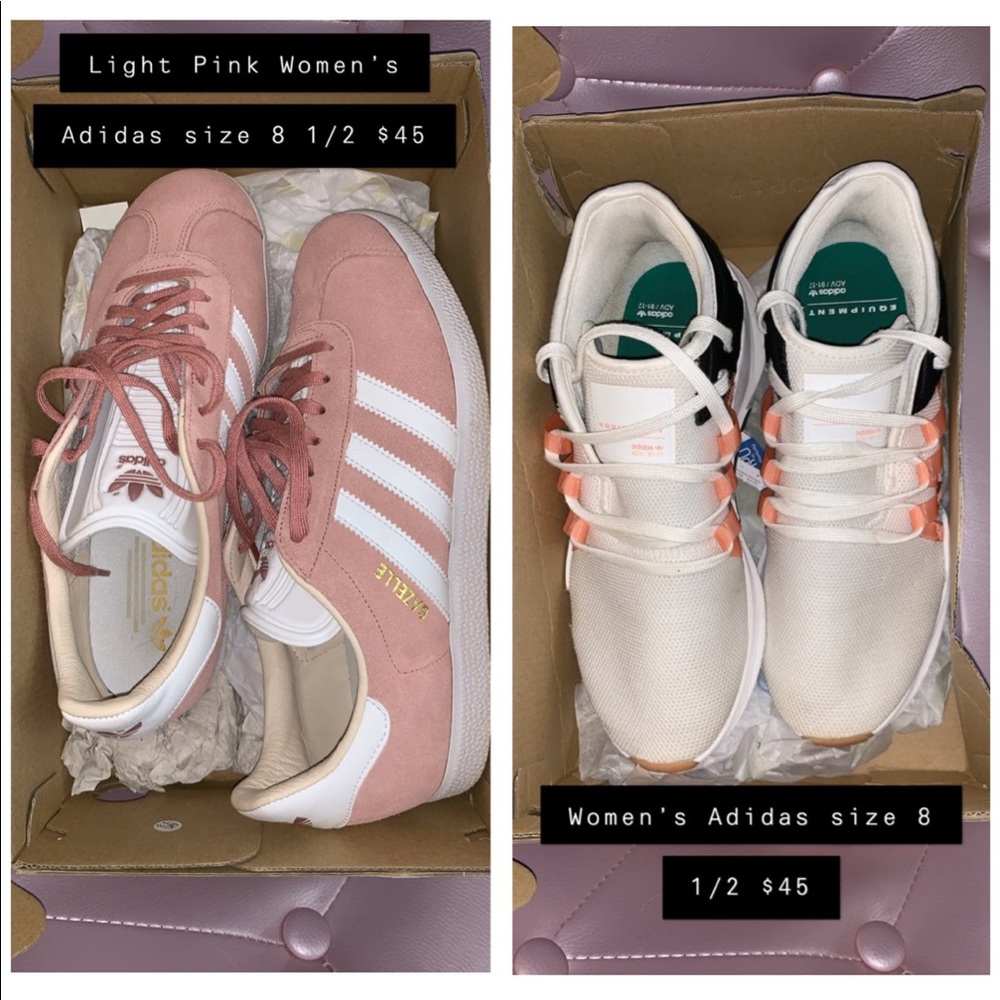 Women’s Adidas shoes size 8 1/2 $45 each